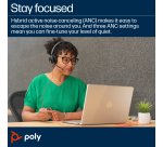 HP Poly Blackwire 8225 Stereo Microsoft Teams Certified USB-C Headset +USB-C/A Adapter