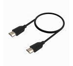 AISENS Cable HDMI V2.0 CCS Premium Alta Velocidad / Hec 4K@60Hz 18Gbps, A/M-A/M, Negro, 0.5m