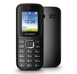 Emporia emporia313 4.5 cm (1.77") 64.6 g Black Senior phone