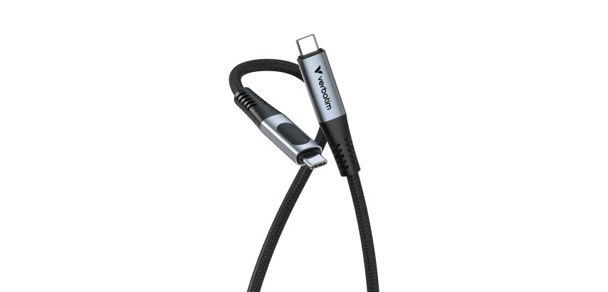 Verbatim Sync & Charge USB C to USB C 240W 40 Gbps Display 120 cm
