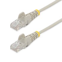 startechcom cable cat6 de 2m - delgado - con conectores rj45 sin enganches - gris