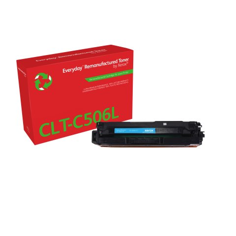 Tóner Everyday™ Cian remanufacturado de Xerox es compatible con Samsung CLT-C506L, Capacidad alta