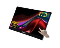 Verbatim 49593 pantalla para PC 43,9 cm (17.3") 1920 x 1080 Pixeles Full HD LCD Pantalla táctil Negro