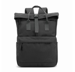 Celly VENTUREPACKBK zaino Zaino da viaggio Nero PU pelle, Poliestere