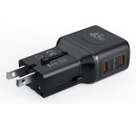 Celly MULTIPLUGSL45W Caricabatterie per dispositivi mobili Cuffie, Smartphone, Tablet Nero AC Ricarica rapida Interno