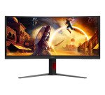 AOC G4 CU34G4CA écran plat de PC 86,4 cm (34") 3440 x 1440 pixels Wide Quad HD Noir, Rouge
