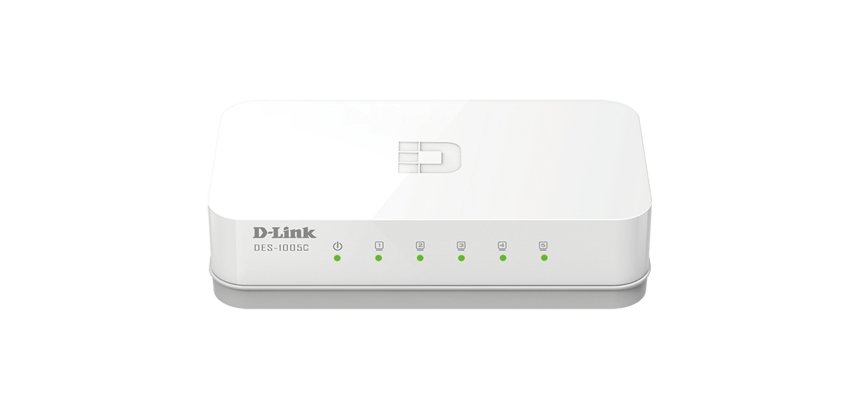 D-Link ES-1005C/E Non-géré Fast Ethernet (10/100) Bureau Blanc