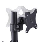 StarTech.com Support de Bureau pour 3 Écrans 27", VESA 75x75/100x100, Bras Articulé Réglable sans Outils, Pince en C/Passe-Fil, Support d'Écrans 27 pouces, Bras pour Moniteur Assisté par Ressort