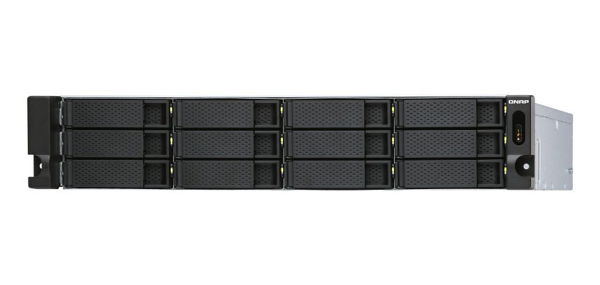 QNAP TL-R1200S-RP Boîtier de disques de stockage Boîtier disque dur/SSD Noir, Gris 2.5/3.5"