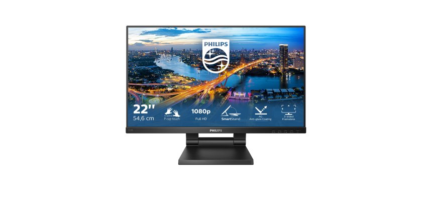 Philips B Line 222B1TC/00 écran plat de PC 54,6 cm (21.5") 1920 x 1080 pixels Full HD LED Écran tactile Noir