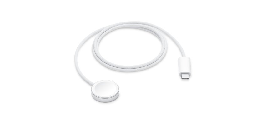 Apple MT0H3ZM/A mobile device charger Smartwatch White USB Wireless charging Fast charging Indoor