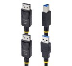 StarTech.com Câble KVM DisplayPort de 3m et USB 5Gbps, 4K 60Hz, Câble Combo à Compatibilité Universelle DP 1.2 et USB pour Commutateurs/Switchs KVM