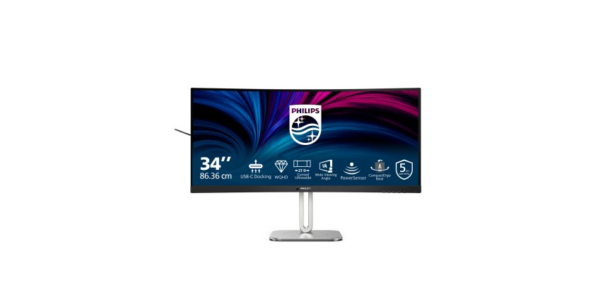 Philips 5000 series 34B2U5600C/00 computer monitor 86.4 cm (34") 3440 x 1440 pixels Dual QHD LCD Grey