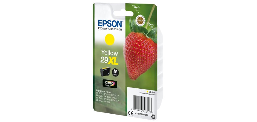 Epson Strawberry Singlepack Yellow 29XL Claria Home Ink