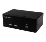 StarTech.com Switch Commutatore a 2 porte - KVM USB 2.0 a doppio VGA con Hub USB a 2 porte e 3,5mm audio