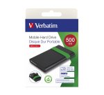 Verbatim 53111 disco rigido esterno 512 GB 5400 Giri/min 2.5" Micro-USB B 2.0/3.2 Gen 1 (3.1 Gen 1) Nero, Verde