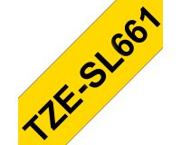 Brother TZE-SL661 ruban d'étiquette Noir sur jaune