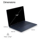 HP E0AS4EA laptop Copilot+ PC Intel Core Ultra 5 325 35,6 cm (14") Écran tactile 2K 16 Go LPDDR5x-SDRAM 512 Go SSD Wi-Fi 7 (802.11be) Windows 11 Home Bleu