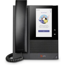 POLY Téléphone multimédia professionnel CCX 400 pour Microsoft Teams et compatible PoE