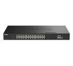 D-Link 28-Port Gigabit Stackable PoE+ Smart Managed Switch with 4 x 10G SFP+ Ports