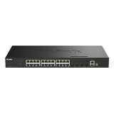 D-Link DGS-1530-28P/E commutateur réseau Géré L2 Gigabit Ethernet (10/100/1000) Connexion Ethernet, supportant l'alimentation via ce port (PoE) Noir