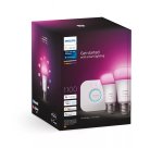 Philips Hue White and Color ambiance Starter kit: 2 lampadine connesse E27 (1100)