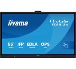 iiyama TE5513A-B1AG Écran d'affichage dynamique Écran plat interactif 138,7 cm (54.6") Wifi 500 cd/m² 4K Ultra HD Noir Écran tactile Intégré dans le processeur Android 18/7