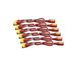 APC Power Cord Kit (6 ea), Locking, C13 to C14, 1.2m, Red