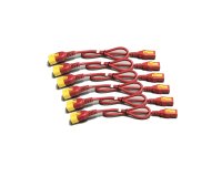 APC Power Cord Kit (6 ea), Locking, C13 to C14, 1.2m, Red