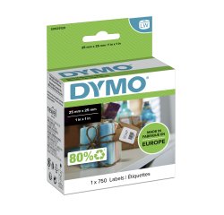 DYMO LW etichette multiuso originali | 25 mm x 25 mm | rotolo da 750 etichette facilmente staccabili | autoadesive | per etichettatrici LabelWriter