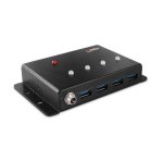 Lindy 43374 hub de interfaz USB 3.2 Gen 1 (3.1 Gen 1) Type-B 5000 Mbit/s Negro