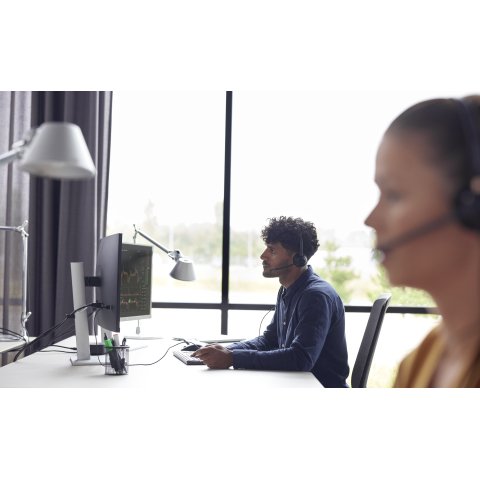 HP Poly Auriculares monoaurales Poly EncorePro 310 con desconexión rápida TAA