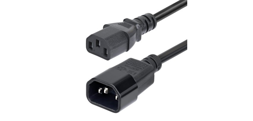 StarTech.com 4,5 m Verlängerungskabel, Stromkabel PDU C14 auf C13, 15A 250V, 14AWG, AC-Stromkabel für PDU/Stromversorgung, KEMA-KEUR zertifiziert
