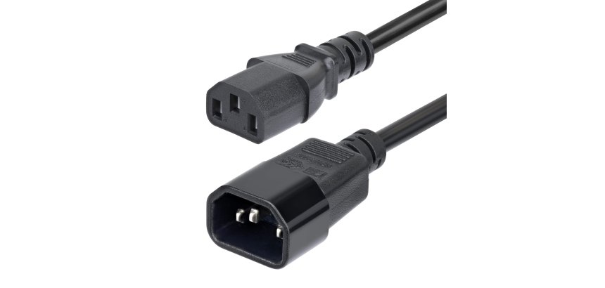 StarTech.com Cordon de Rallonge Électrique de 4,5m, Cordon d'Alimentation PDU C14 à C13, 15A 250V, 14AWG, Câble d'Alimentation AC pour PDU/Alimentation, Certifié KEMA-KEUR