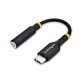 StarTech.com Adaptateur Audio USB-C vers Prise Casque/Casque 3,5 mm TRRS, Dongle Aux USB Type-C vers Jack, Hi-Fi 32-bit DAC, pour Ordinateur Portable/Téléphone/Tablette, Compatible USB-C/Thunderbolt