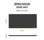 Fellowes Breyta - Desk mat: 80 x 40 cm - rubber - black