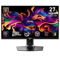 MSI MAG 271QP QD-OLED X28 computer monitor 67.3 cm (26.5") 2560 x 1440 pixels Wide Quad HD Black