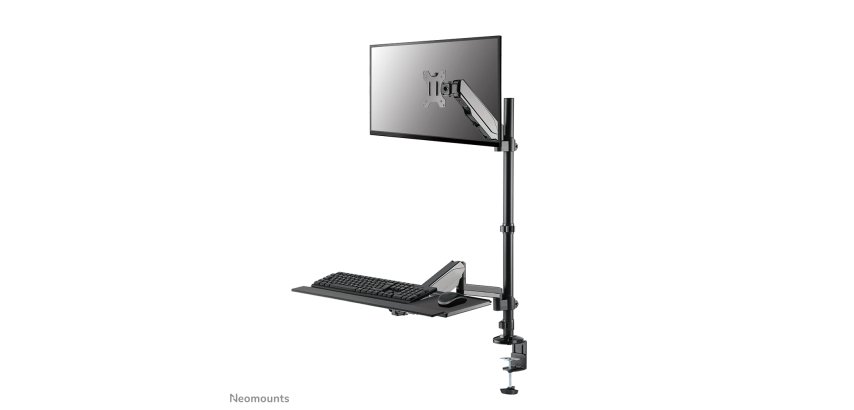 Neomounts DS90-325BL1 Station de travail assis-debout pour bureau 17-32" - ressort à gaz