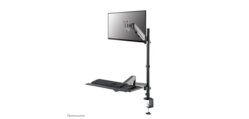 Neomounts DS90-325BL1 Station de travail assis-debout pour bureau 17-32" - ressort à gaz