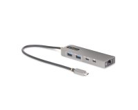 StarTech.com Hub USB-C de 3 Puertos con Red Ethernet de 2,5Gbps y Entrega de Alimentación PD de 100W de Paso - USB 3.2 10Gbps - Ladrón de 2 Puertos USB-A - 1 Puerto USB Tipo C