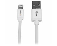 StarTech.com Cable Lightning a USB de 2m - Cable Largo para iPhone / iPad / iPod - Cable de Carga Rápida - Certificación MFi de Apple - Blanco