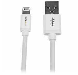 StarTech.com Cavo da USB a Lightning da 2 m - Cavo di ricarica lungo per iPhone / iPad / iPod - Cavo da Lightning a USB - Certificato Apple MFi - Bianco