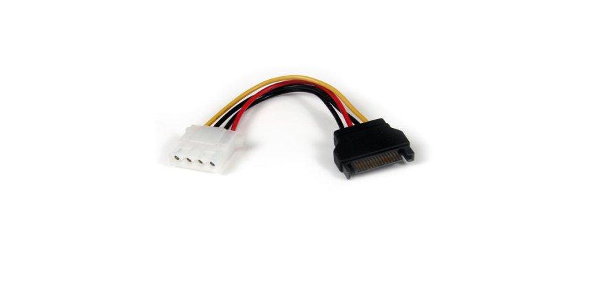 StarTech.com Cable de Alimentación de 15cm Adaptador Molex LP4 a SATA - Hembra a Macho