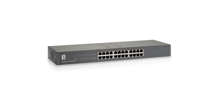 LevelOne GSW-2457 switch di rete Non gestito Gigabit Ethernet (10/100/1000) Nero