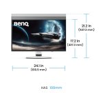 BenQ EX271UZ Monitor PC 67,3 cm (26.5") 3840 x 2160 Pixel 4K Ultra HD OLED Nero, Bianco