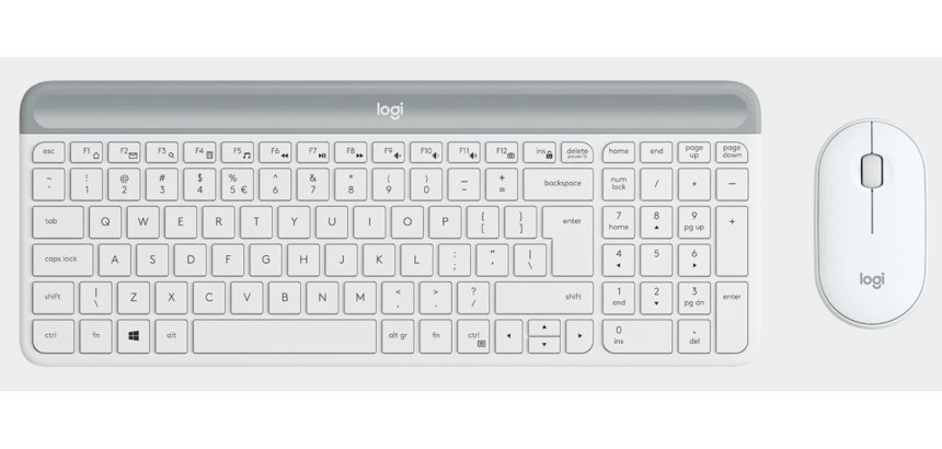 Pack Teclado + Ratón RF inalámbrico Español Blanco Logitech MK470
