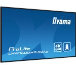 iiyama LH4360UHS-B2AG Écran d'affichage dynamique Carte A numérique 108 cm (42.5") LED Wifi 500 cd/m² 4K Ultra HD Noir Intégré dans le processeur Android 11 24/7
