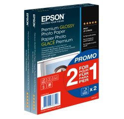Epson Premium Glossy Photo Paper - 10x15cm - 2x 40 Fogli
