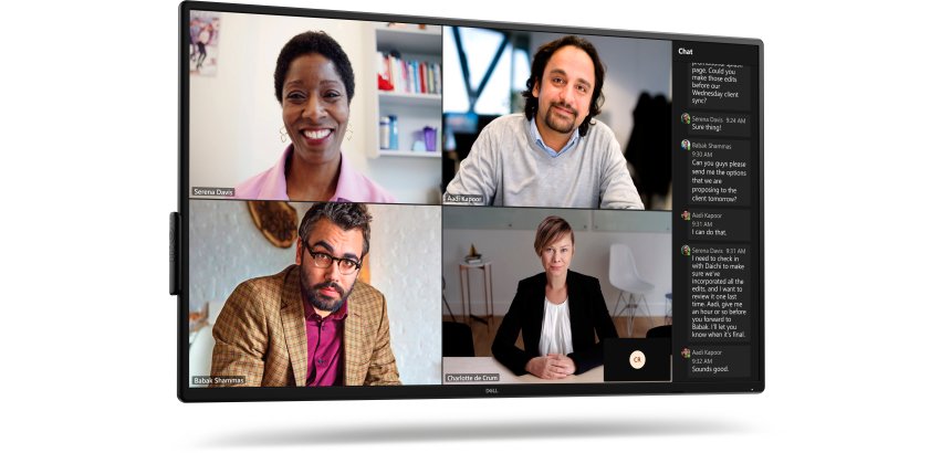 DELL P5525QC Écran plat de signalisation numérique 138,8 cm (54.6") LCD 400 cd/m² 4K Ultra HD Noir