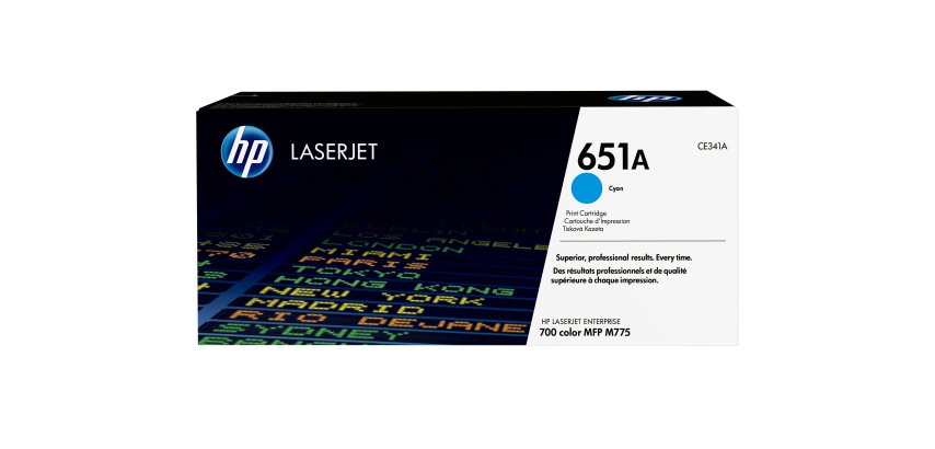 HP 651A toner LaserJet cyan authentique